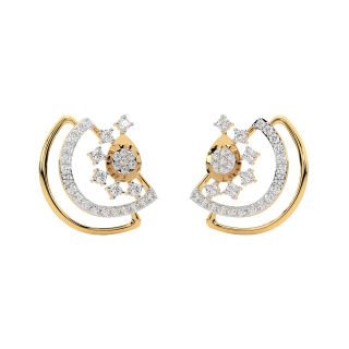 Emery Round Diamond Stud Earrings